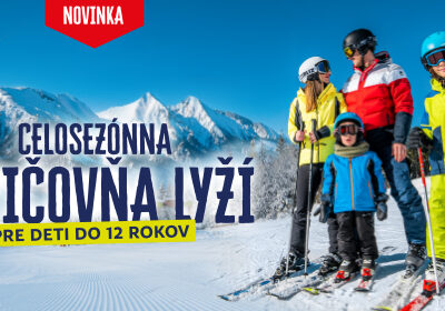NOVINKA! Celosezónna požičovňa lyží pre deti do 12 rokov v Bachledke