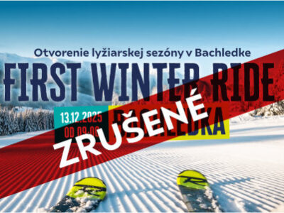 First Winter Ride BACHLEDKA – 13.12.2025 – PODUJATIE ZRUŠENÉ